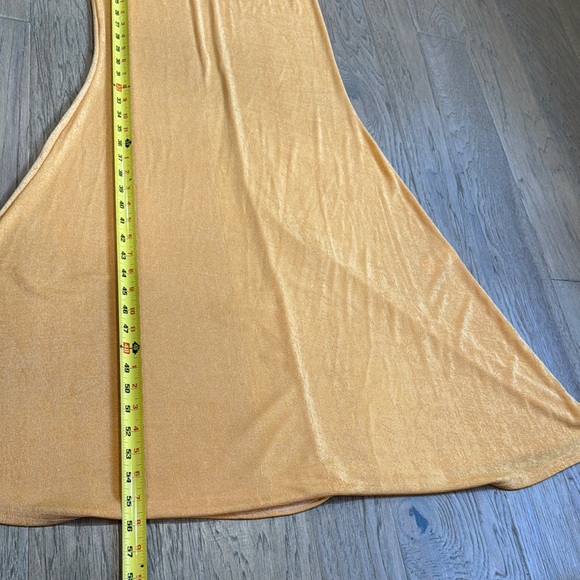 PrettyLittleThing Orange Maxi Dress Size 6 - Picture 7 of 10